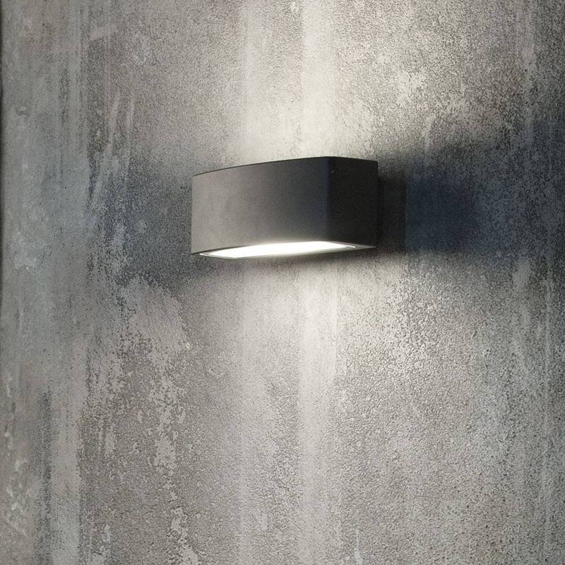 Ideal Lux Außenwandlampe Andromeda anthrazit Aluminium 22 cm von Ideallux