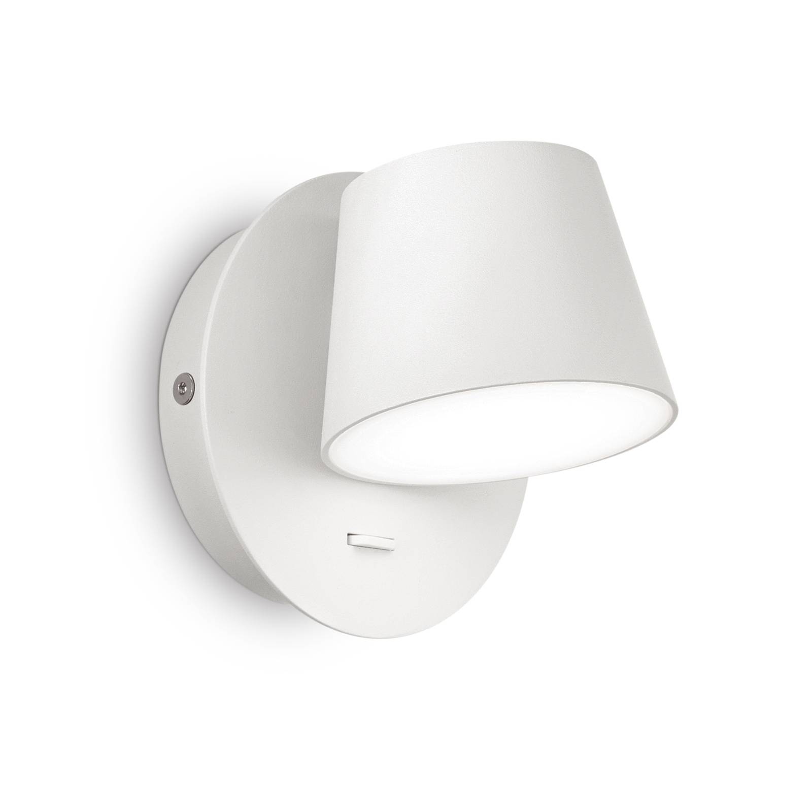 Ideal Lux Gim LED-Wandlampe Kopf verstellbar weiß von Ideallux