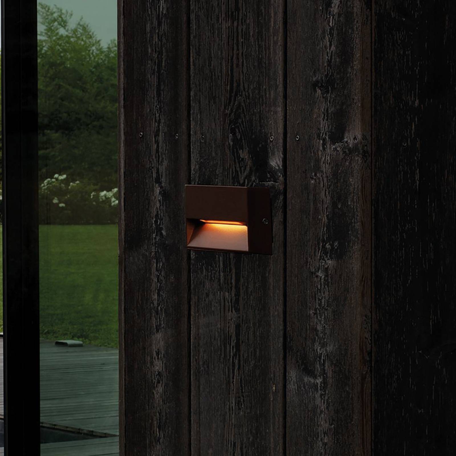 Ideal Lux LED-Außenwandleuchte Dedra, braun, 10 x 6,5 cm Ideal Lux LED-Außenwandleuchte Dedra, braun, 10 x 6,5 cm von Ideallux