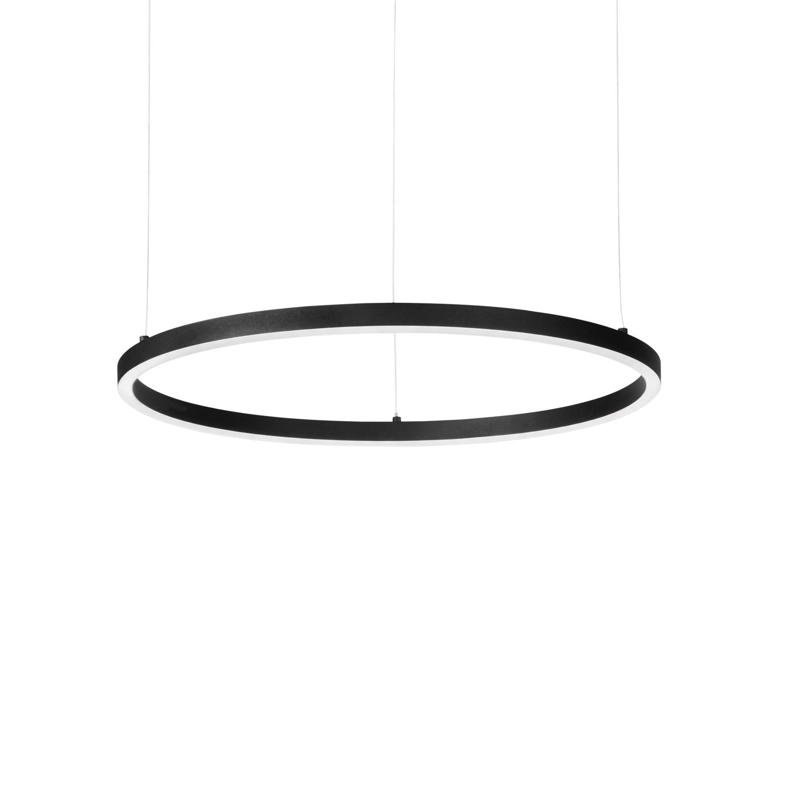 Ideal Lux LED-Hängelampe Oracle Slim Ø 70 cm schwarz 3.000 K von Ideallux