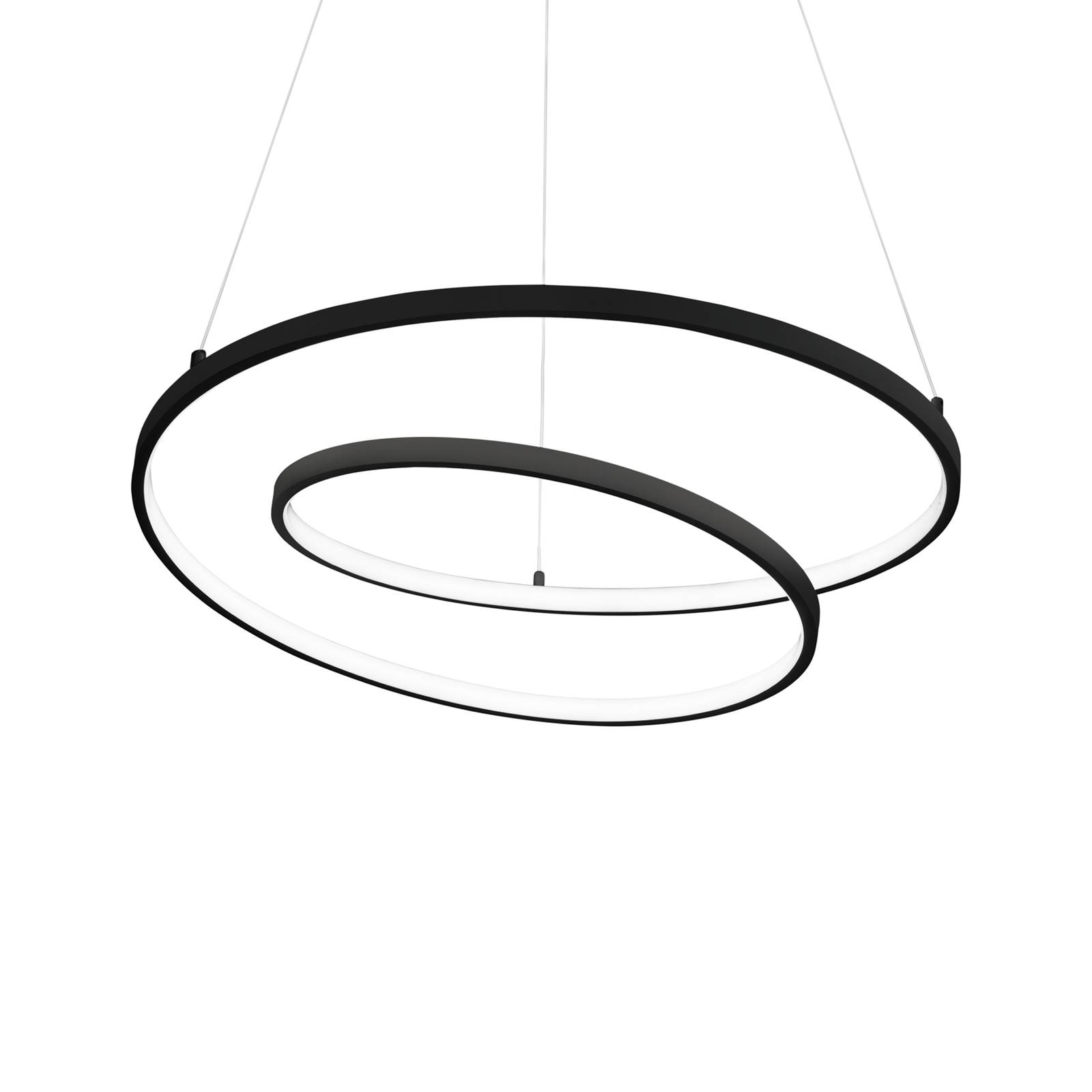 Ideal Lux Oz LED-Hängeleuchte Ø 80 cm schwarz von Ideallux