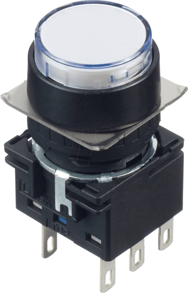 ID LB1BA1T6LW - Drucktaster LB, 22 mm , 2 CO, weiss von Idec