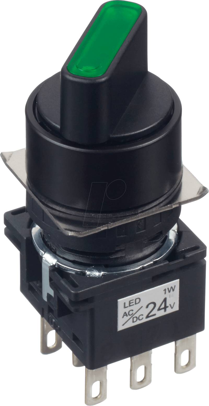 ID LB1F2T64G - Leuchtwahlschalter LB, 22 mm , grün von Idec