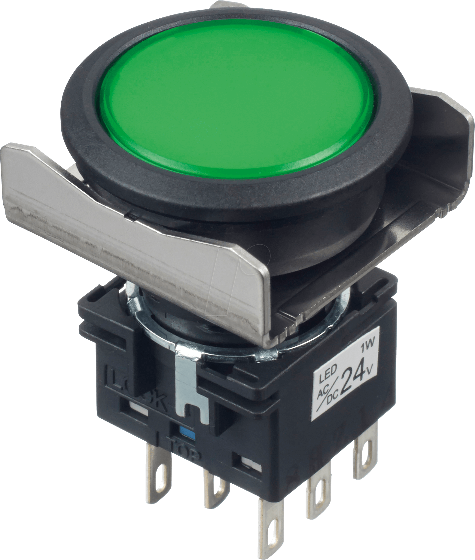 ID LBW6LA1T64G - Beleuchteter Einbautaster LBW, 26 mm , 2 CO ID LBW6LA1T64G - Beleuchteter Einbautaster LBW, 26 mm , 2 CO von Idec