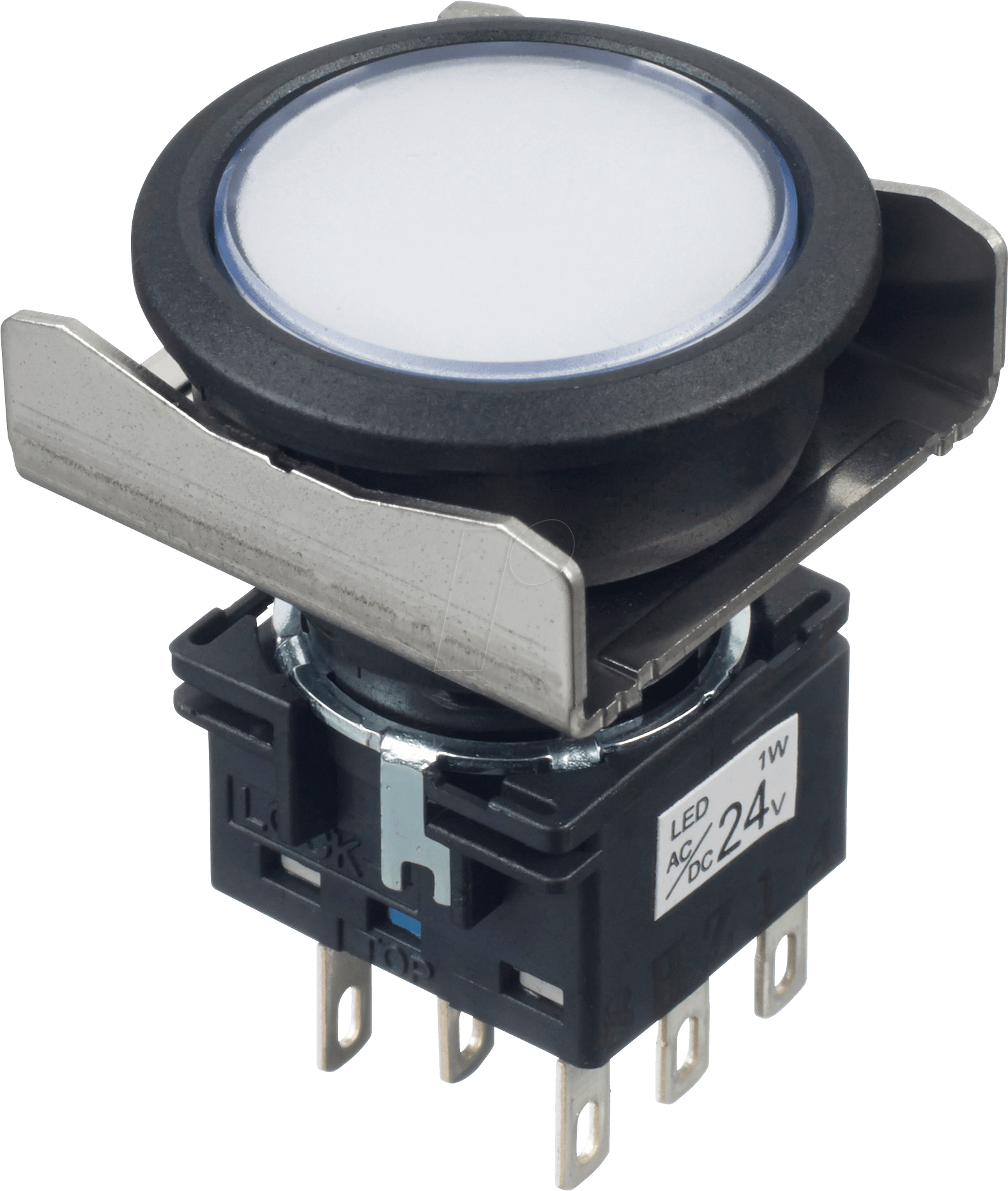 ID LBW6LM1T64PW - Beleuchteter Einbautaster LBW, 26 mm , 2 CO ID LBW6LM1T64PW - Beleuchteter Einbautaster LBW, 26 mm , 2 CO von Idec