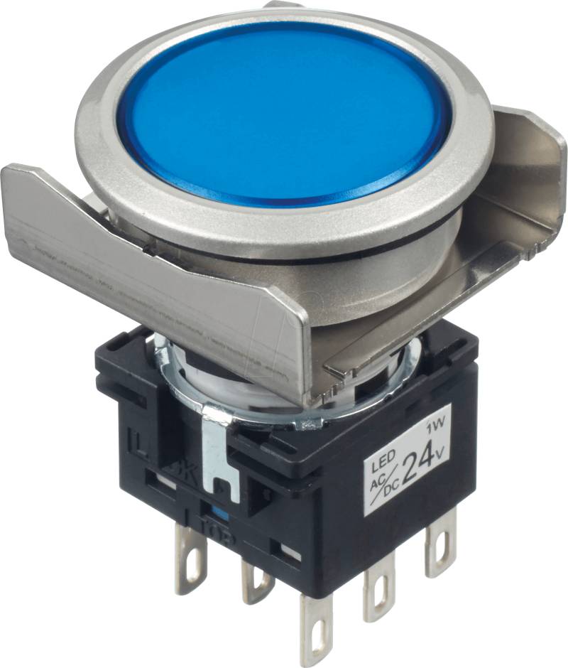 ID LBW6MLA1T64S - Beleuchteter Einbautaster LBW, 26 mm , 2 CO von Idec