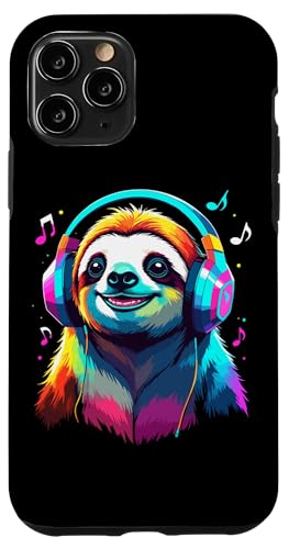 Faultier Mit Kopfhörern, Bunte Digitale Kunst Musik Faultier Hülle für iPhone 11 Pro Faultier Mit Kopfhörern, Bunte Digitale Kunst Musik Faultier Hülle für iPhone 11 Pro von Ideen Für Faultier-liebhaber & Faultier-zubehör