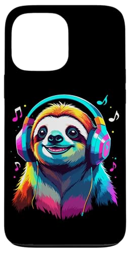 Faultier Mit Kopfhörern, Bunte Digitale Kunst Musik Faultier Hülle für iPhone 13 Pro Max Faultier Mit Kopfhörern, Bunte Digitale Kunst Musik Faultier Hülle für iPhone 13 Pro Max von Ideen Für Faultier-liebhaber & Faultier-zubehör