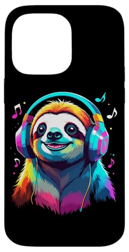 Faultier Mit Kopfhörern, Bunte Digitale Kunst Musik Faultier Hülle für iPhone 14 Pro Max Faultier Mit Kopfhörern, Bunte Digitale Kunst Musik Faultier Hülle für iPhone 14 Pro Max von Ideen Für Faultier-liebhaber & Faultier-zubehör