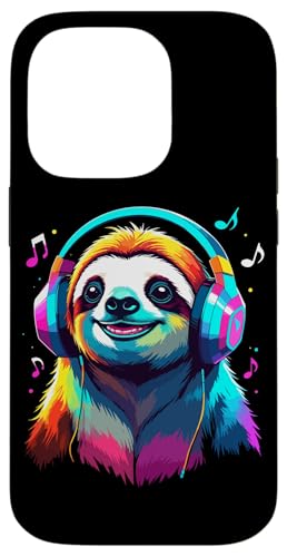 Faultier Mit Kopfhörern, Bunte Digitale Kunst Musik Faultier Hülle für iPhone 14 Pro Faultier Mit Kopfhörern, Bunte Digitale Kunst Musik Faultier Hülle für iPhone 14 Pro von Ideen Für Faultier-liebhaber & Faultier-zubehör