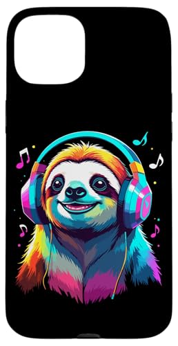Faultier Mit Kopfhörern, Bunte Digitale Kunst Musik Faultier Hülle für iPhone 15 Plus Faultier Mit Kopfhörern, Bunte Digitale Kunst Musik Faultier Hülle für iPhone 15 Plus von Ideen Für Faultier-liebhaber & Faultier-zubehör