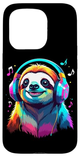 Faultier Mit Kopfhörern, Bunte Digitale Kunst Musik Faultier Hülle für iPhone 15 Pro Faultier Mit Kopfhörern, Bunte Digitale Kunst Musik Faultier Hülle für iPhone 15 Pro von Ideen Für Faultier-liebhaber & Faultier-zubehör