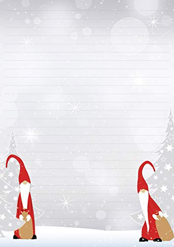 1 Schreibblock Wichtel/Weihnachten 25 Blatt Format DIN A4 liniert mit Deckblatt 7470 von Ideenstadl
