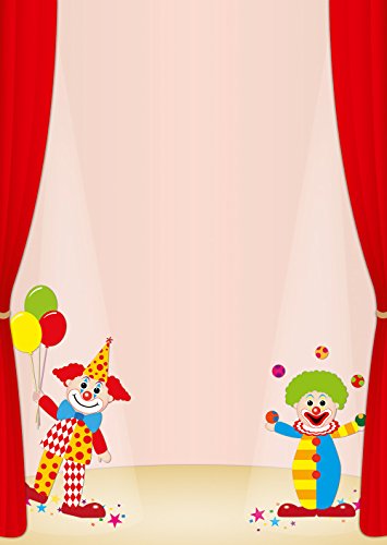 Briefpapier zwei Clowns DIN A4 90 g/m² (20 Blatt) von Ideenstadl