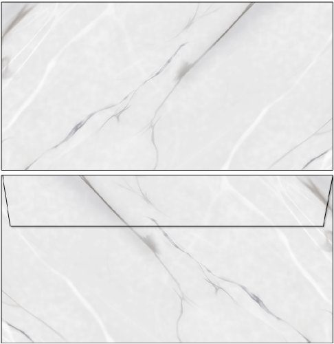 Briefumschläge Marmor schwarz/weiß/grau 20 Stück DIN lang ohne Fenster 6491 von Ideenstadl