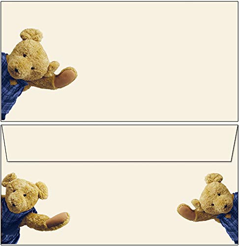 Briefumschläge Teddybären 20 Stück DIN lang Teddy 6021 Briefumschläge Teddybären 20 Stück DIN lang Teddy 6021 von Ideenstadl