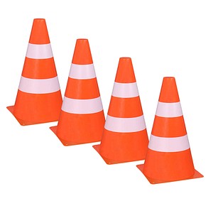 4 Idena Spielzeug-Pylone orange, weiß 24,0 cm 4 Idena Spielzeug-Pylone orange, weiß 24,0 cm von Idena