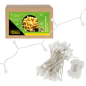 Idena 100er Kugel LED Lichterkette transparent 10,2 m Idena 100er Kugel LED Lichterkette transparent 10,2 m von Idena