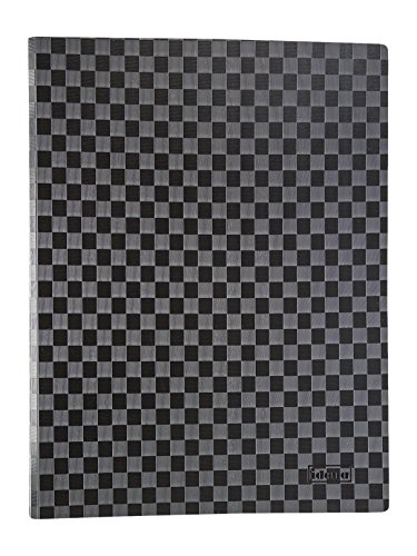 Idena 10350 - Sichtbuch Karo, DIN A4, 20 Hüllen, schwarz von Idena