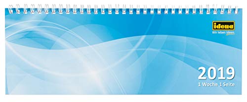 Idena 11201 - Tischkalender 2019, FSC-Mix, quer, 1 Woche / 1 Seite, 28,7 x 10 cm von Idena