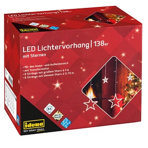 Idena 138er LED Lichtervorhang weiß von Idena