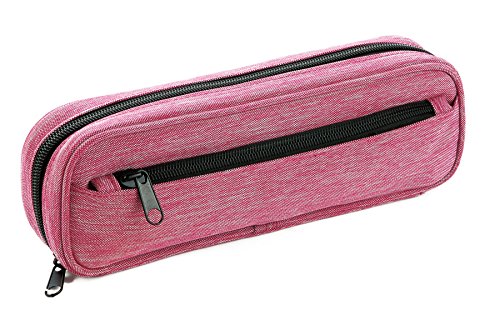 Idena 20036 - Stifte-Etui, Federtasche mit Seitenfach, pink von Idena