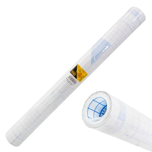 Idena 20169 - Buchfolie selbstklebend transparent, 1 Rolle 10 m x 45 cm, Buchumschlag aus recyceltem Material von Idena