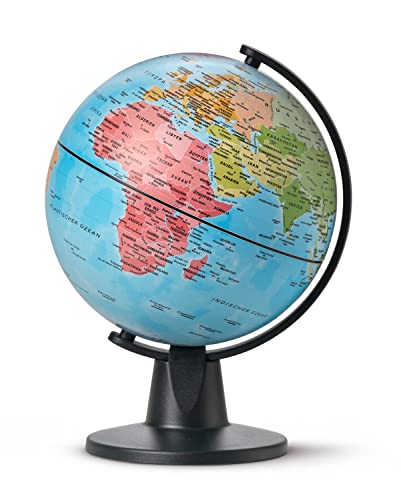 Idena 22068 - Globus mit politischem Kartenbild, ca. 11 cm Durchmesser, ideal für die Schule von Idena