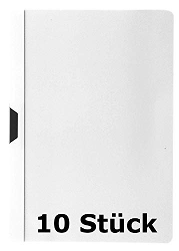Idena 300576 - Klemmmappe DIN A4 weiß (10 Stück) von Idena