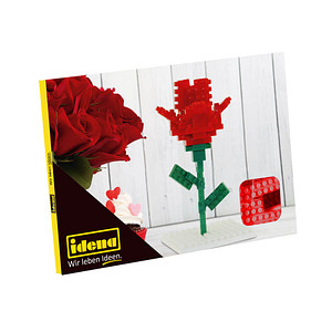 Idena 40151 Postkarte Rose Mini- Bausteine von Idena