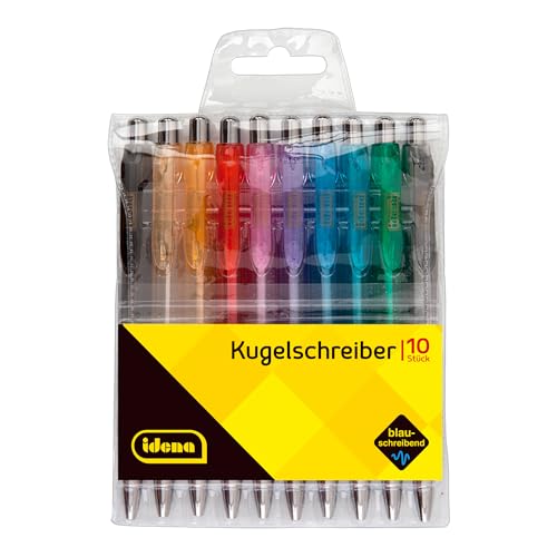 Idena 500275 - Kugelschreiber, 10 Stück, blauschreibend von Idena