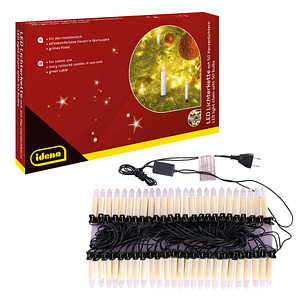 Idena 50er Kerzen LED Lichterkette grün 26,0 m von Idena