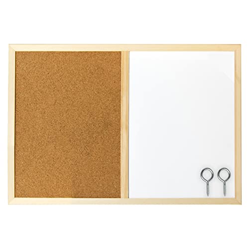 Idena 568016 - Pinnwand/Whiteboard mit Holzrahmen, inklusive 2 Schrauben, zur Wandmontage geeignet, ca. 40 x 60 cm groß, ideal als Dekoration und für den Arbeitsplatz Idena 568016 - Pinnwand/Whiteboard mit Holzrahmen, inklusive 2 Schrauben, zur Wandmontage geeignet, ca. 40 x 60 cm groß, ideal als Dekoration und für den Arbeitsplatz von Idena