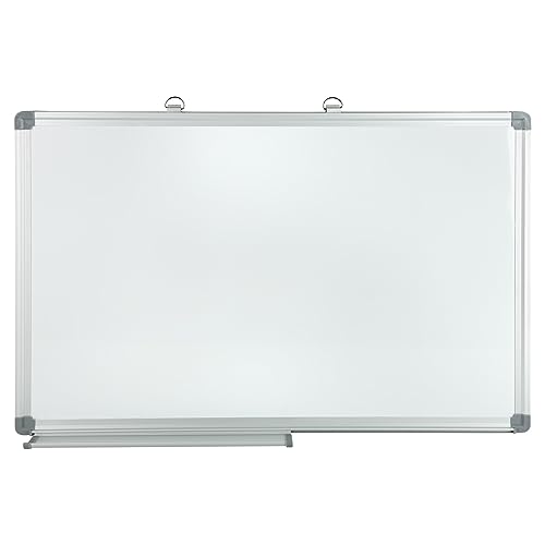 Idena 60043 - Whiteboard 60 x 90 cm, mit Aluminiumrahmen und Stiftablage, 1 Stück von Idena