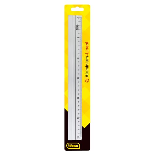 Idena 602122 - Aluminium-Lineal mit 30 cm Länge, Millimeter- und Zentimeter-Skalierung, silber, für Schule, Büro und Freizeit Idena 602122 - Aluminium-Lineal mit 30 cm Länge, Millimeter- und Zentimeter-Skalierung, silber, für Schule, Büro und Freizeit von Idena