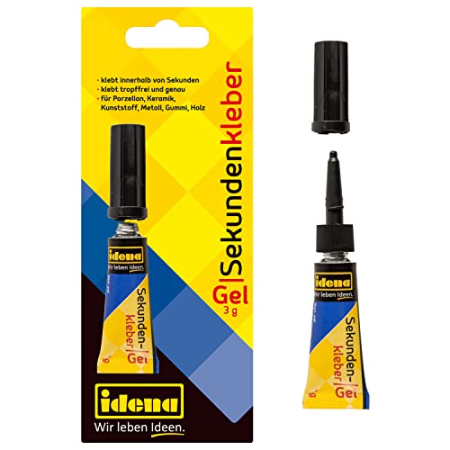 Idena 634138 - Sekundenkleber Gel, 3 Gramm in der Tube, klebt tropffrei und genau Idena 634138 - Sekundenkleber Gel, 3 Gramm in der Tube, klebt tropffrei und genau von Idena