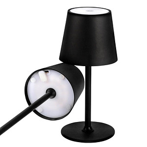 Idena LED-Akku-Tischleuchte schwarz von Idena