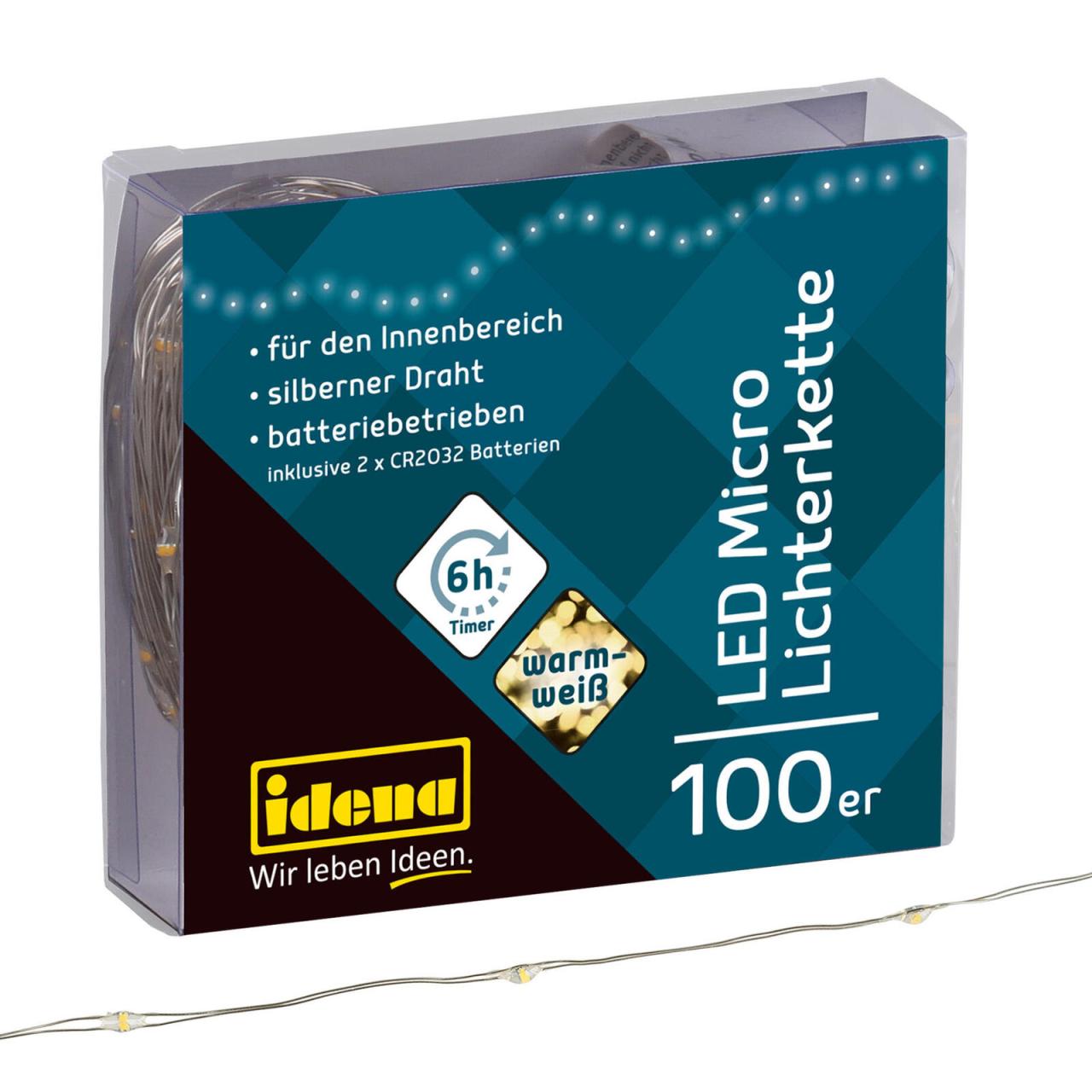 Idena Lichterkette 10.2 m silber Idena Lichterkette 10.2 m silber von Idena