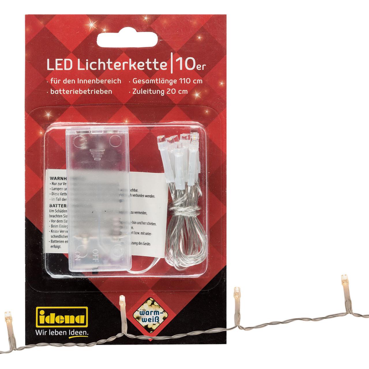 Idena Lichterkette 110 cm transparent von Idena