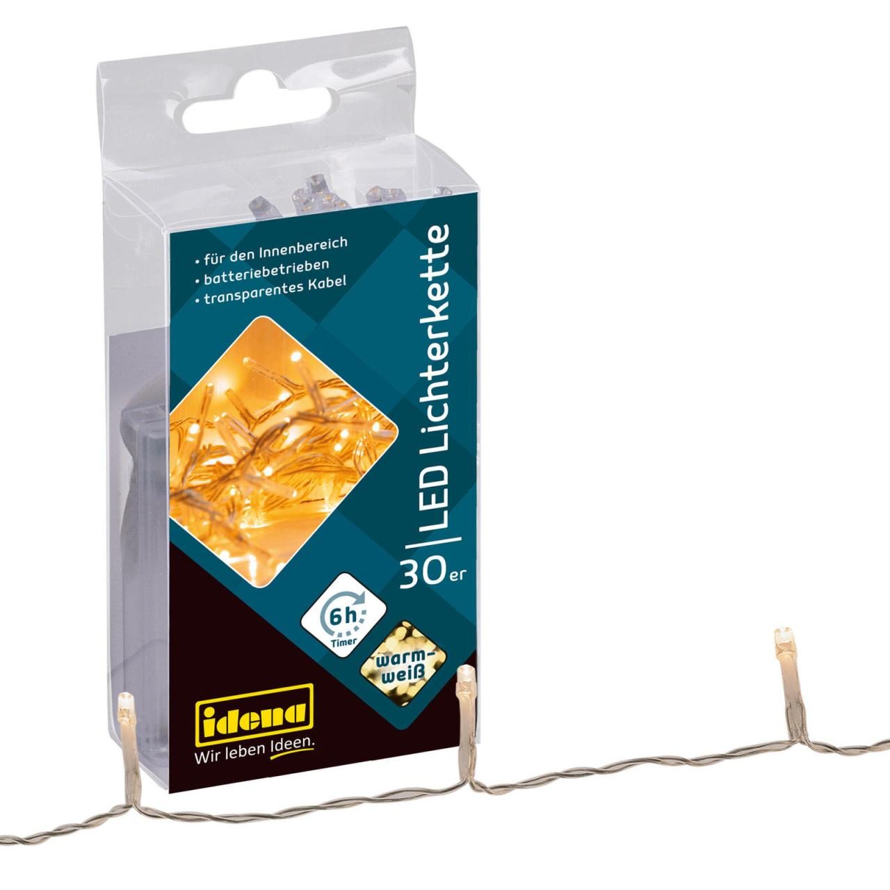 Idena Lichterkette 2.6 m transparent Idena Lichterkette 2.6 m transparent von Idena