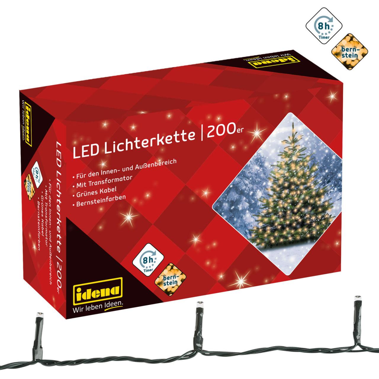 Idena Lichterkette 27.9 m dunkelgrün Idena Lichterkette 27.9 m dunkelgrün von Idena