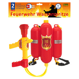 Idena Wasserpistole Feuerwehr  rot von Idena