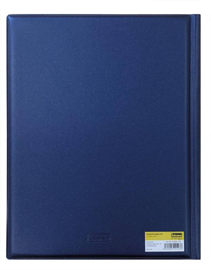 Idena Zeugnismappe DIN A4 blau/dunkelblau von Idena