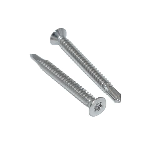 Bohrschrauben 5,5X75 60 Stück Senkkopf TX - Form O Edelstahl A2 / V2A, Blechschrauben selbstschneidend DIN 7504 / ISO 15480 - rostfrei Bohrschrauben 5,5X75 60 Stück Senkkopf TX - Form O Edelstahl A2 / V2A, Blechschrauben selbstschneidend DIN 7504 / ISO 15480 - rostfrei von Idt Trade