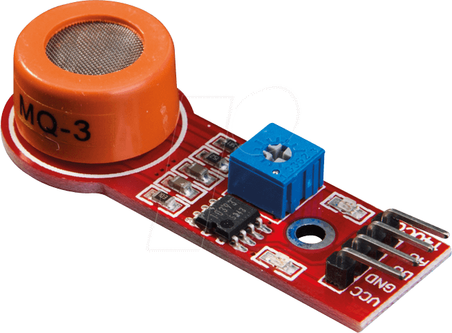 DEBO GAS2 MQ3 - Entwicklerboards - Gassensor, Alkohol (Ethanol), MQ-3 von Iduino