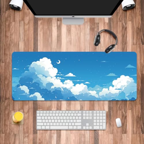 Cloud Großes Gaming-Mauspad, Wolkengeschenke für Damen und Herren, Wolkenliebhaber, rutschfeste große Schreibtischunterlage für Tastatur und Maus, 30 x 79,8 cm Cloud Großes Gaming-Mauspad, Wolkengeschenke für Damen und Herren, Wolkenliebhaber, rutschfeste große Schreibtischunterlage für Tastatur und Maus, 30 x 79,8 cm von Iemctsy