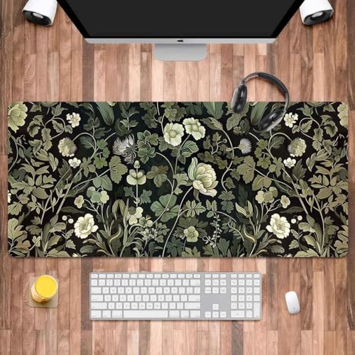 GreenPlant Großes Mauspad für Schreibtisch, XXL-Gaming-Mauspad, Geschenke für Männer und Frauen, GreenPlant Liebhaber, große Schreibtischunterlage für Tastatur und Maus, 39,9 x 89,9 cm GreenPlant Großes Mauspad für Schreibtisch, XXL-Gaming-Mauspad, Geschenke für Männer und Frauen, GreenPlant Liebhaber, große Schreibtischunterlage für Tastatur und Maus, 39,9 x 89,9 cm von Iemctsy