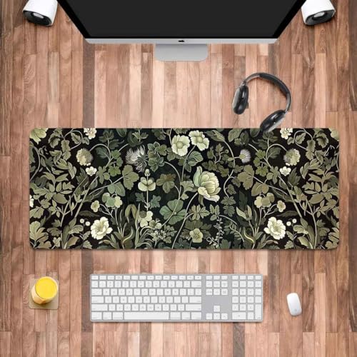 GreenPlant langes Mauspad für den Schreibtisch, Geschenke für Männer und Frauen, GreenPlant Liebhaber, rutschfeste große Schreibtischunterlage für Tastatur und Maus, 30 x 79,8 cm GreenPlant langes Mauspad für den Schreibtisch, Geschenke für Männer und Frauen, GreenPlant Liebhaber, rutschfeste große Schreibtischunterlage für Tastatur und Maus, 30 x 79,8 cm von Iemctsy
