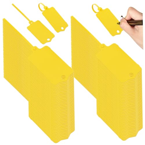 100pcs Schlüssel Tags wiederverwendbare Kunststoff -Tags Blankendichtung Versand mit selbstschleifen Schwänzen wasserdicht von Iewroyt