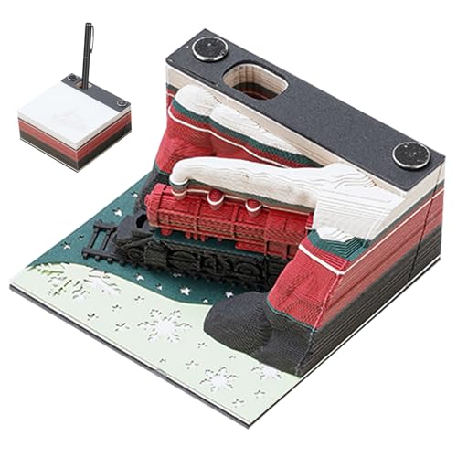 3D -Memo -Pad mit Display -Hülle Weihnachtszug Dekorative DIY 3D Notepad Büro Wohnzimmer Schreibtisch Memo -Pad Geschenk für Kollegin Freund Weihnachtsdekorationen Weihnachtsdekorationen 3D -Memo -Pad mit Display -Hülle Weihnachtszug Dekorative DIY 3D Notepad Büro Wohnzimmer Schreibtisch Memo -Pad Geschenk für Kollegin Freund Weihnachtsdekorationen Weihnachtsdekorationen von Iewroyt